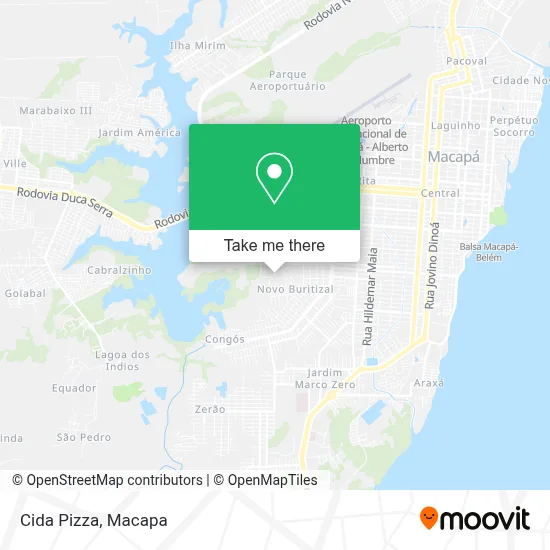 Cida Pizza map