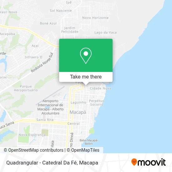 Quadrangular - Catedral Da Fé map
