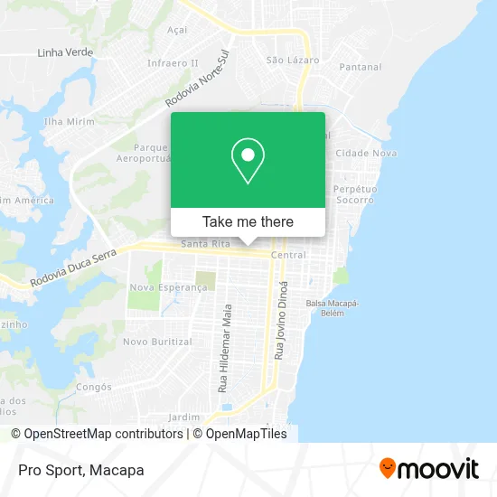 Pro Sport map