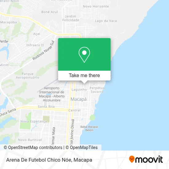Arena De Futebol Chico Nóe map