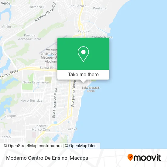 Moderno Centro De Ensino map