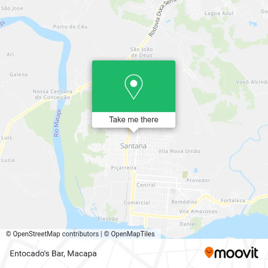 Entocado's Bar map
