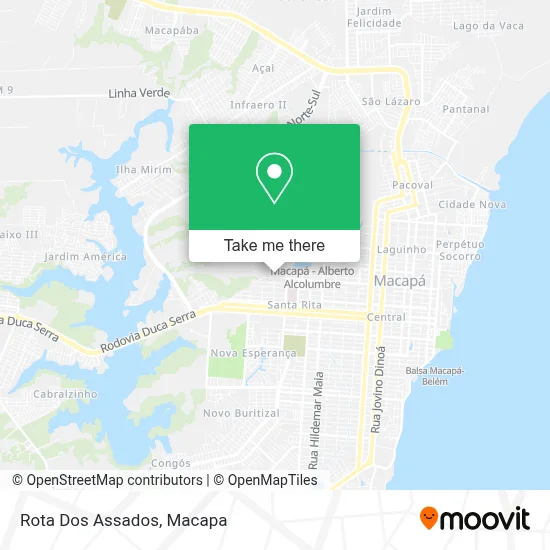 Rota Dos Assados map