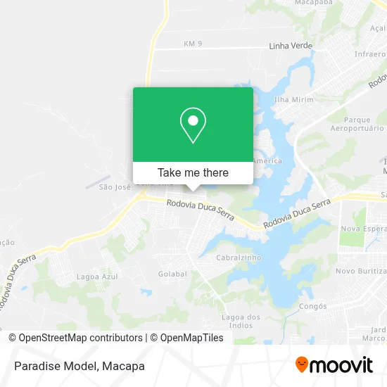 Paradise Model map
