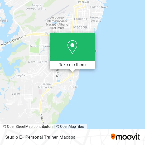 Studio E+ Personal Trainer map