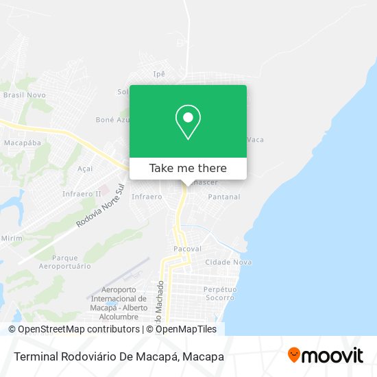 Terminal Rodoviário De Macapá map