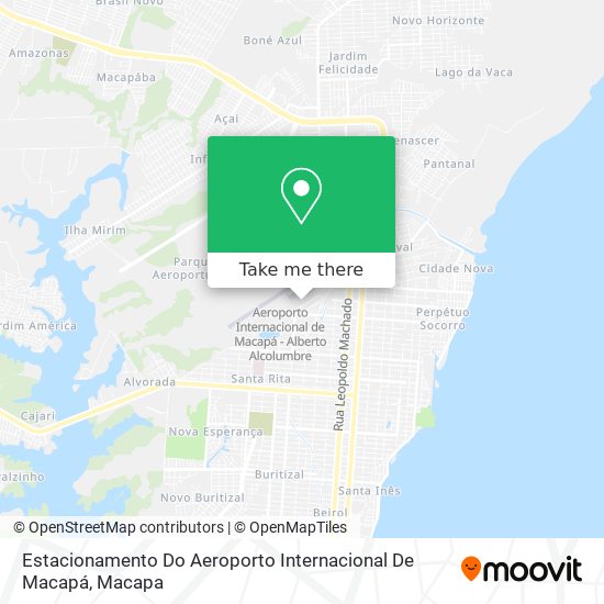 Estacionamento Do Aeroporto Internacional De Macapá map