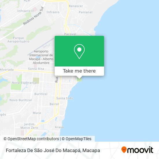 Fortaleza De São José Do Macapá map