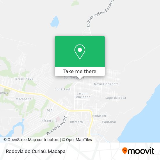 Rodovia do Curiaú map