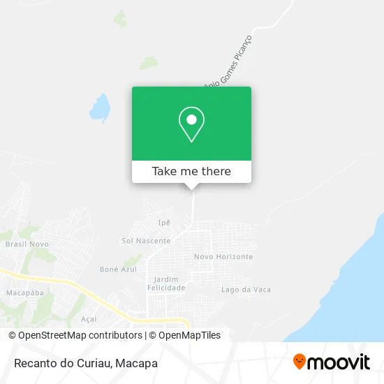 Recanto do Curiau map