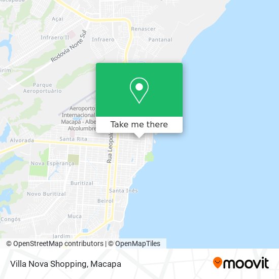 Mapa Villa Nova Shopping