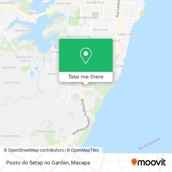 Posto do Setap no Garden map