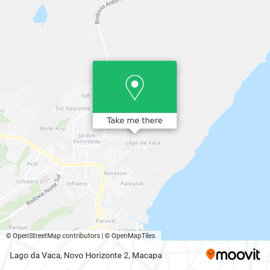 Mapa Lago da Vaca, Novo Horizonte 2