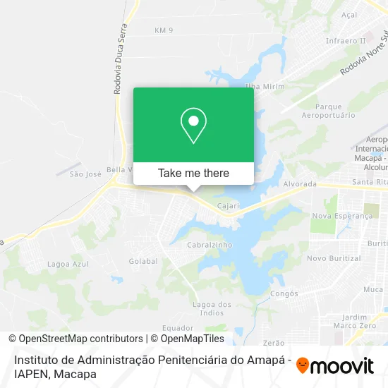 Instituto de Administração Penitenciária do Amapá - IAPEN map