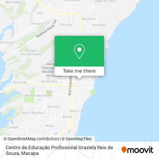 Mapa Centro de Educação Profissional Graziela Reis de Souza