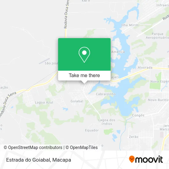 Estrada do Goiabal map