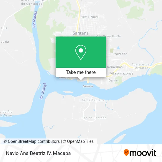 Navio Ana Beatriz IV map