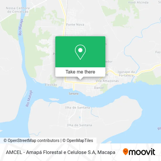 AMCEL - Amapá Florestal e Celulose S.A map