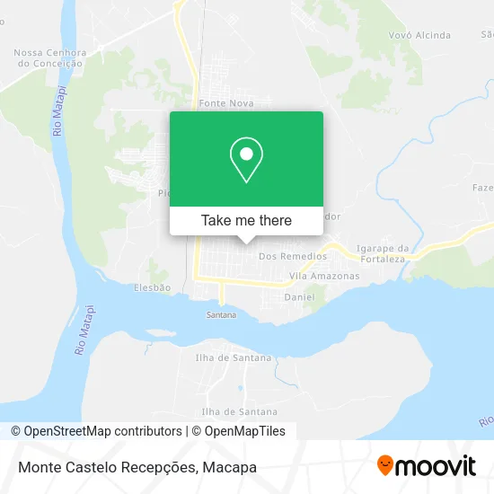 Monte Castelo Recepções map