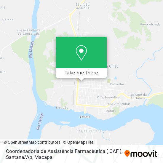 Coordenadoria de Assistência Farmacêutica ( CAF ), Santana / Ap map