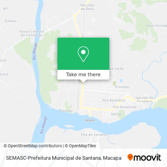 Mapa SEMASC-Prefeitura Municipal de Santana