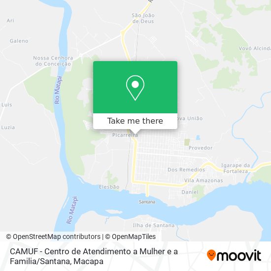 Mapa CAMUF - Centro de Atendimento a Mulher e a Familia / Santana