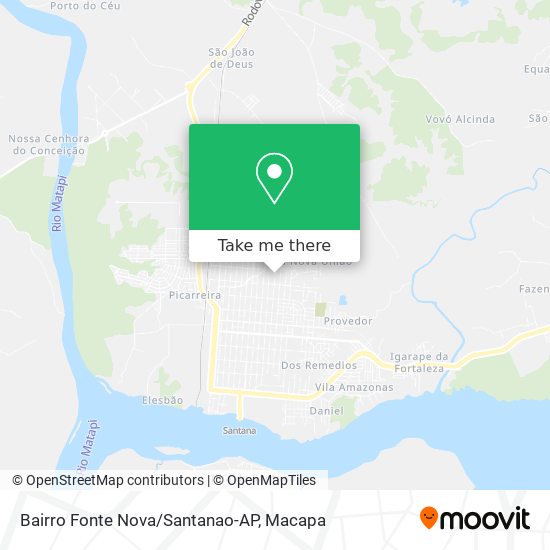 Bairro Fonte Nova/Santanao-AP map