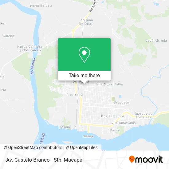 Av. Castelo Branco - Stn map