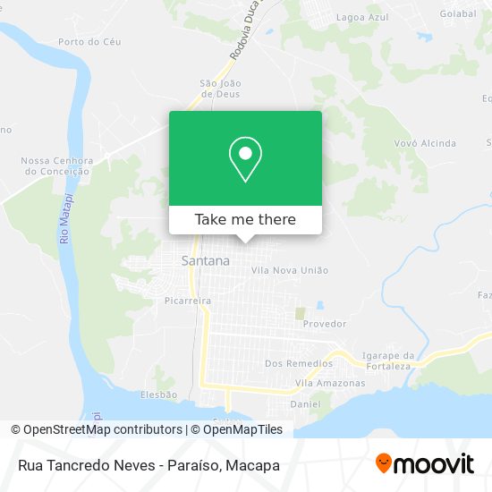 Mapa Rua Tancredo Neves - Paraíso