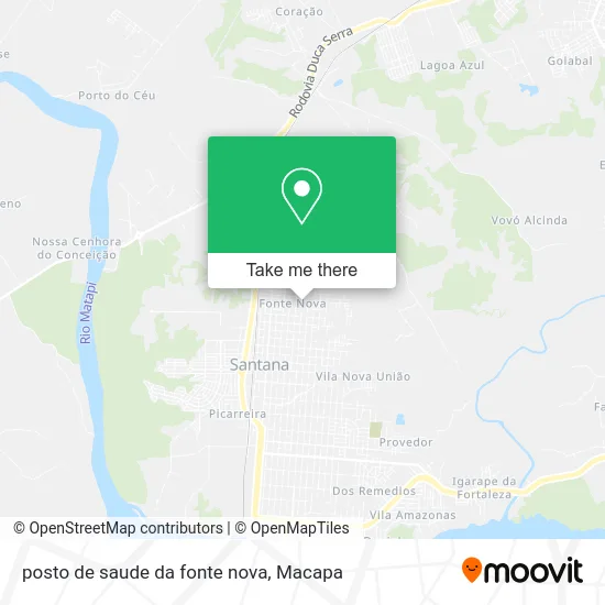 posto de saude da fonte nova map