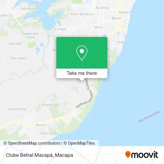 Clube Betral Macapá map