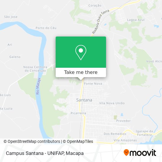 Mapa Campus Santana - UNIFAP