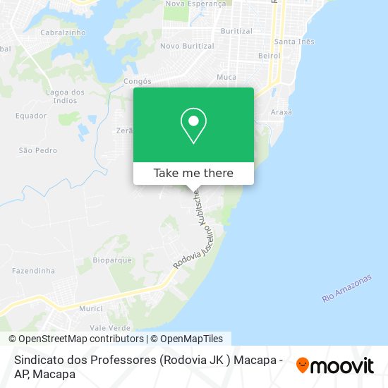 Sindicato dos Professores (Rodovia JK ) Macapa - AP map