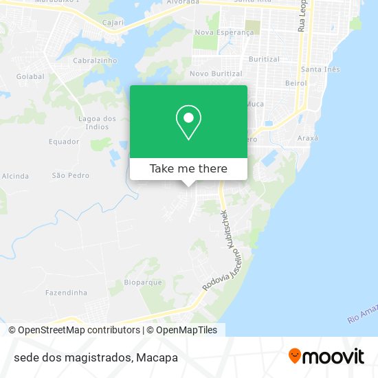 sede dos magistrados map