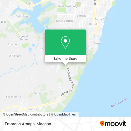Embrapa Amapá map