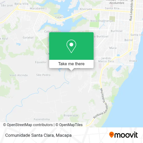 Comunidade Santa Clara map