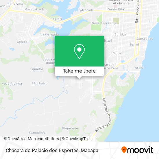 Chácara do Palácio dos Esportes map