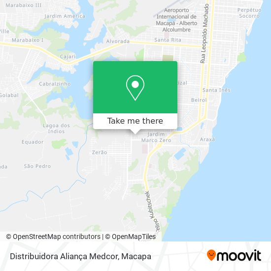 Distribuidora Aliança Medcor map