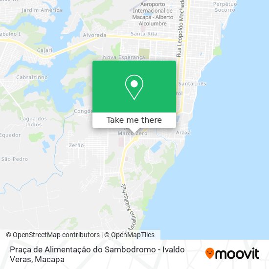 Praça de Alimentaçâo do Sambodromo - Ivaldo Veras map