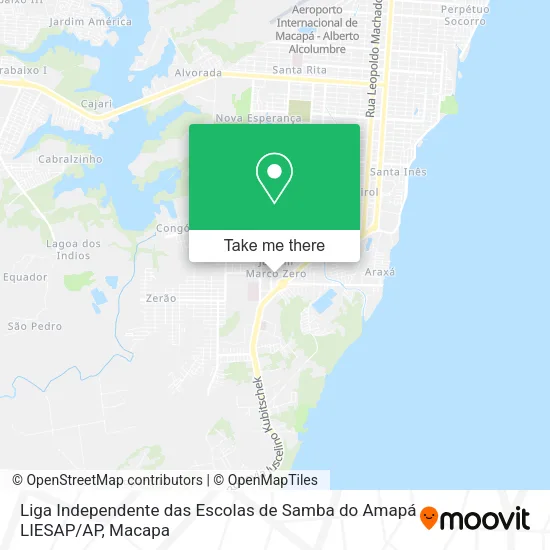 Liga Independente das Escolas de Samba do Amapá LIESAP / AP map