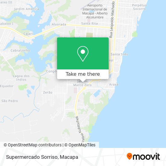 Supermercado Sorriso map