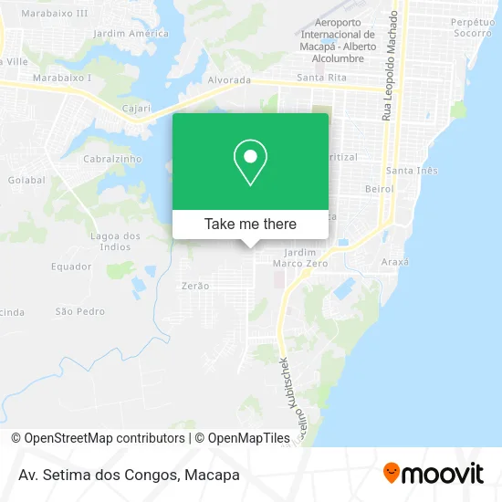 Av. Setima dos Congos map