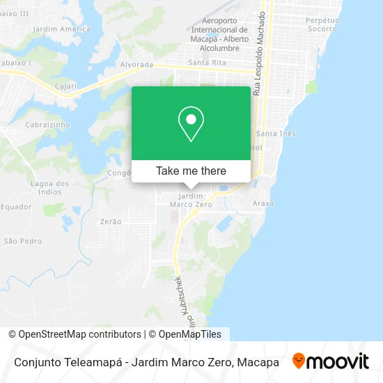 Conjunto Teleamapá - Jardim Marco Zero map