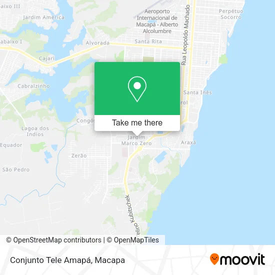 Conjunto Tele Amapá map