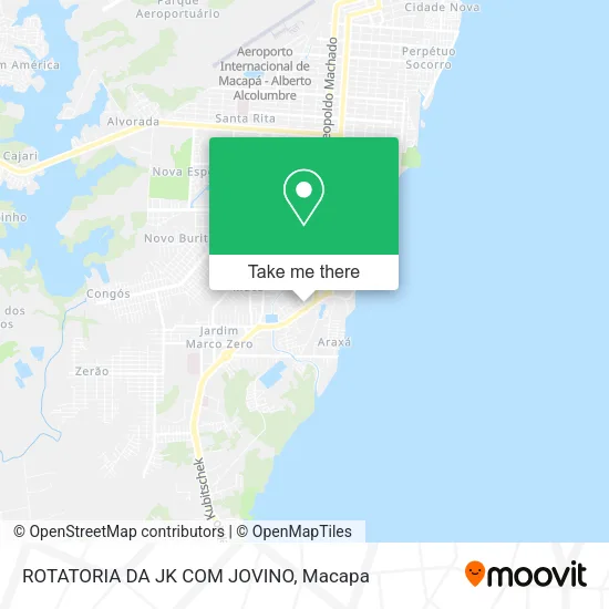 ROTATORIA DA JK COM JOVINO map