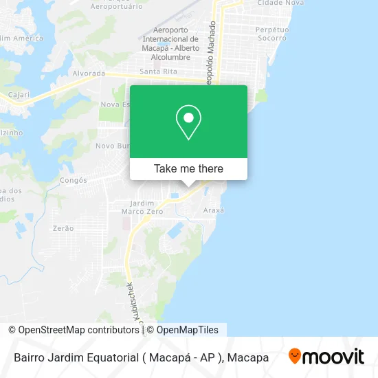 Bairro Jardim Equatorial ( Macapá - AP ) map