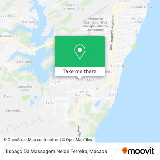 Mapa Espaço Da Massagem Neide Ferreira