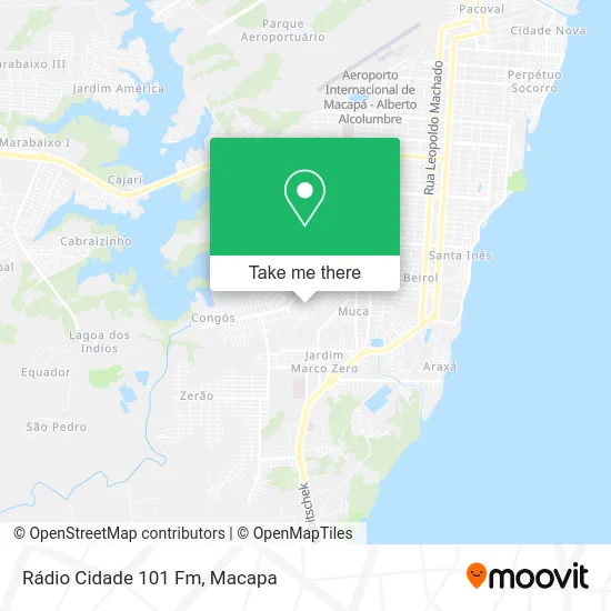 Rádio Cidade 101 Fm map