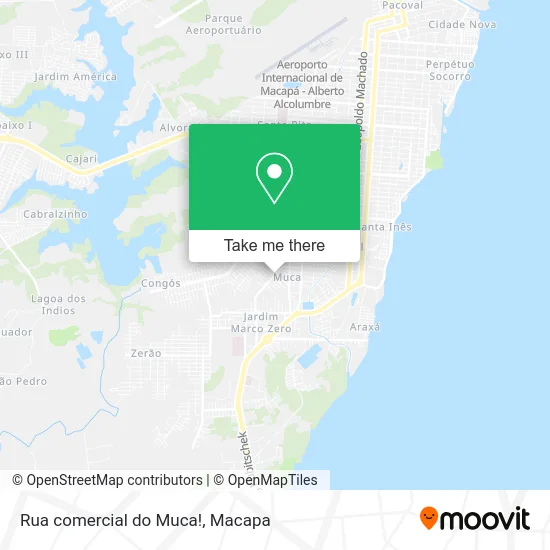 Rua comercial do Muca! map