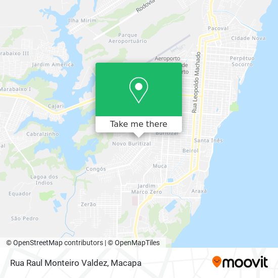 Mapa Rua Raul Monteiro Valdez